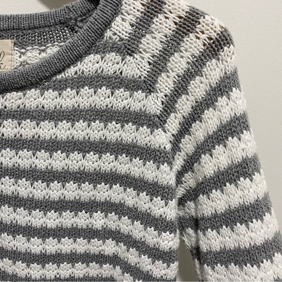 PEEK Striped Sweater Gray White Size XXL 12 🌟 - Picture 2 of 6